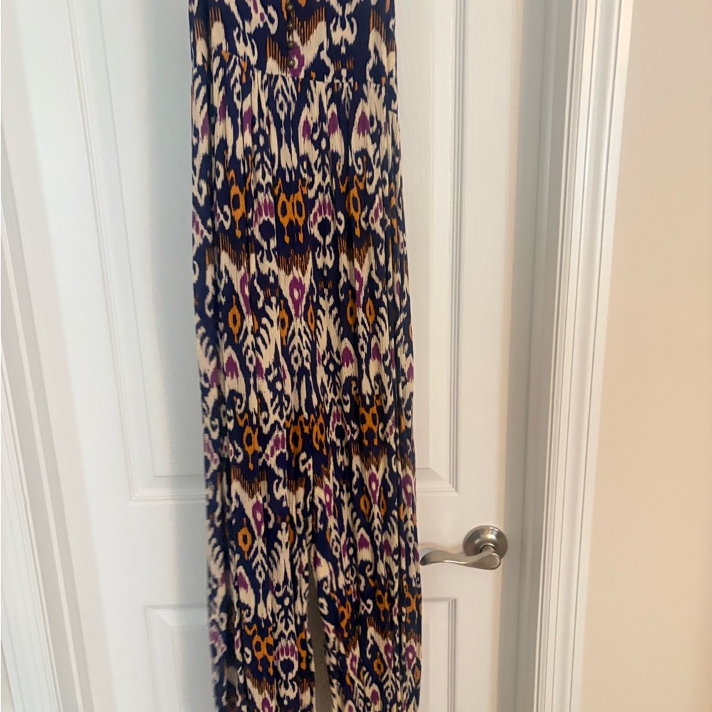 Vibrant jumpsuit with Tribal Pattern